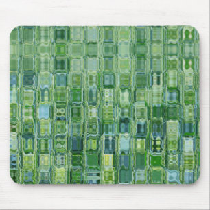 Grünes abstraktes Glas Mousepad
