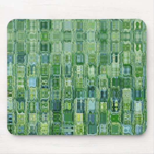 Grünes abstraktes Glas Mousepad (Vorne)