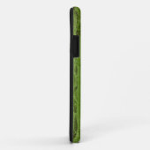 Grünes abstraktes Granitsteinmuster Case-Mate iPhone Hülle (Hinten/Rechts)