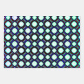 Grünes Abstraktes modernes geometrisches Muster Geschenkpapier Set (Vorderseite 2)