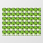 Grünes Abstraktes Muster Fensteraufkleber (Blatt)