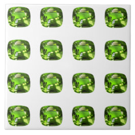 Grünes Abstraktes Muster Fliese