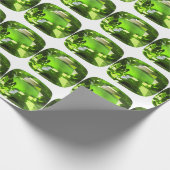 Grünes Abstraktes Muster Geschenkpapier (Ecke)