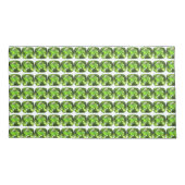 Grünes Abstraktes Muster Kissenbezug (Rückseite-Links)