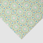 Grünes Abstraktes Muster Seidenpapier (Ausschnitt)