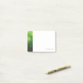 Grünes abstraktes Technologiedesign Post-it Klebezettel (Auf Schreibtisch)