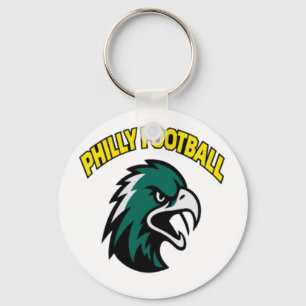 Grünes Adler-Maskottchen Philly-Fußballfan-Bekleid Schlüsselanhänger