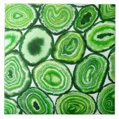 Grünes Agermuster Fliese (Vorderseite)