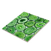 Grünes Agermuster Fliese (Seite)