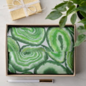 Grünes Agermuster Seidenpapier (Geschenk)