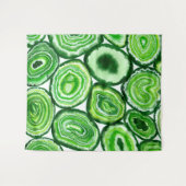 Grünes Agermuster Wandteppich (Vorderseite (Horizontal))