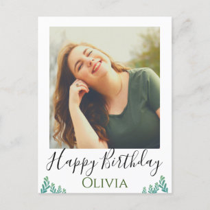 Grünes Alles Gute zum Geburtstag  Postkarte