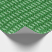 Grünes Alligator-Hautmuster Geschenkpapier (Ecke)