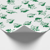 Grünes Alphabet Geschenkpapier