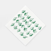 Grünes Alphabet Papier Napkins Serviette (Ecke)