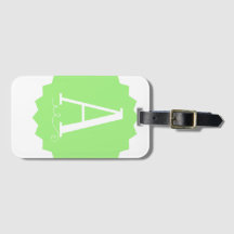 Grünes Anfangsgepäckanhänger