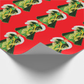 Grünes Angelpapier Geschenkpapier (Ecke)