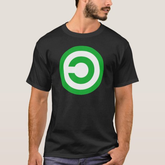 Grünes Anti-Copyright Copyleft public- T-Shirt (Vorderseite)