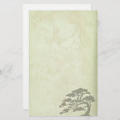 Grünes antikes Wiedergabe-Briefpapier Briefpapier (Vorne/Hinten)