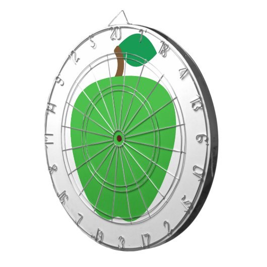 Grünes Apfelfrucht Dartscheibe (Vorderseite rechts)