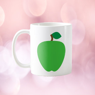 Grünes Apfelfrucht Kaffeetasse