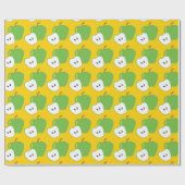 Grünes Apfelfruchtpapier Geschenkpapier (Flach)