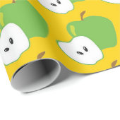 Grünes Apfelfruchtpapier Geschenkpapier (Rolleneckpunkt)