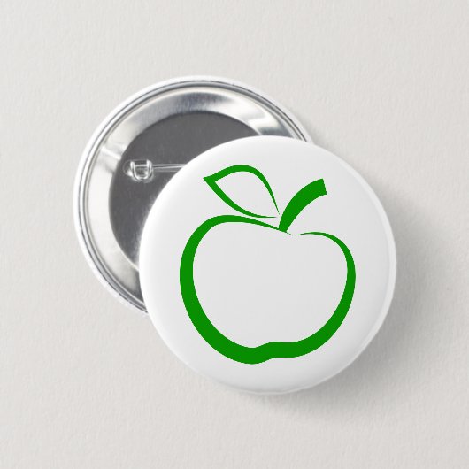 Grünes Apple Button (Vorne & Hinten)