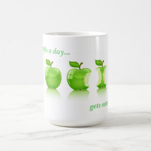 Grünes Apple für das Leben Kaffeetasse