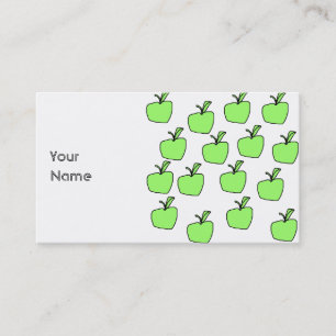 Grünes Apple kopieren Visitenkarte