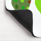 Grünes Apple Mousepad (Ecke)