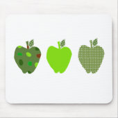 Grünes Apple Mousepad (Vorne)