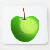 Grünes Apple Mousepad (Vorne)