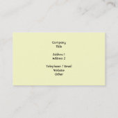 Grünes Apple umreißen Visitenkarte (Rückseite)