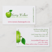 Grünes Apple Visitenkarte (Vorne/Hinten)