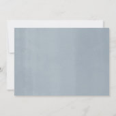 Grünes Aquarell Dusty Blue Junge Kommunion Foto Einladung (Rückseite)