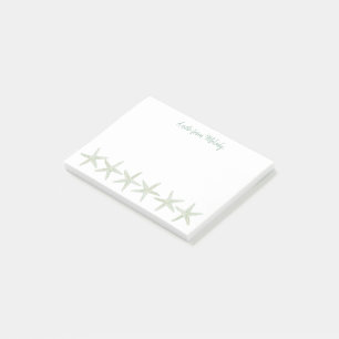 Grünes Aquarellmuster Post-it Klebezettel