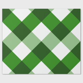 Grünes Argyle-Diamantmuster Geschenkpapier