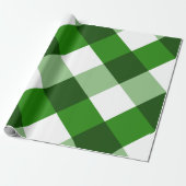 Grünes Argyle-Diamantmuster Geschenkpapier (Ungerollt)