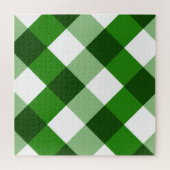 Grünes Argyle-Diamantmuster Puzzle (Horizontal)