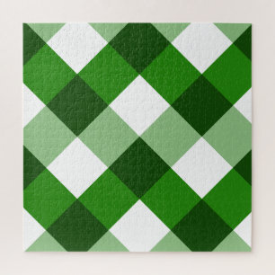 Grünes Argyle-Diamantmuster Puzzle