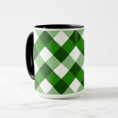 Grünes Argyle-Diamantmuster Tasse (Vorderseite Links)