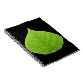 Grünes Aspen-Blatt #11 Notizblock (Rechte Seite)