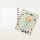 Grünes Ästhetik-Blumen-Design Planer (Anzeige)