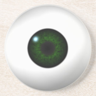 grünes Auge Getränkeuntersetzer