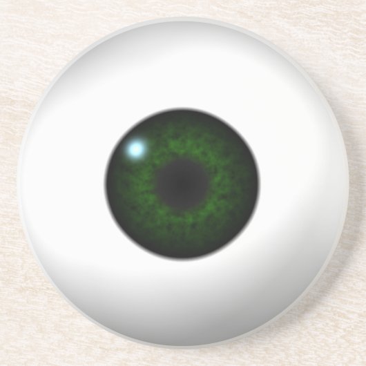 grünes Auge Getränkeuntersetzer (Vorne)