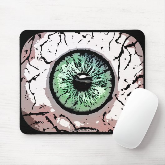 Grünes Auge mousepad (Mit Mouse)