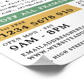 Grünes Auge, Optiker, Techniker Poster (Ecke)