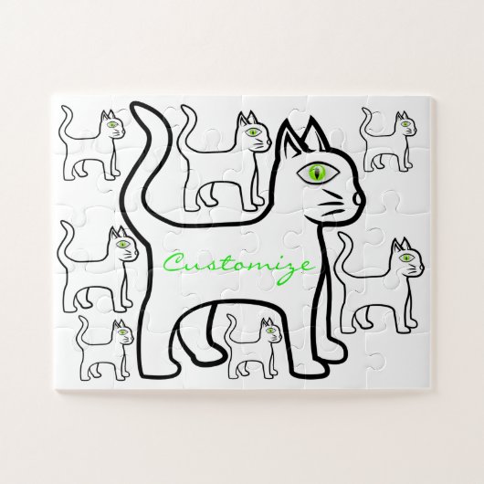 Grünes Auge Thunder_Cove Bar Puzzle (Horizontal)