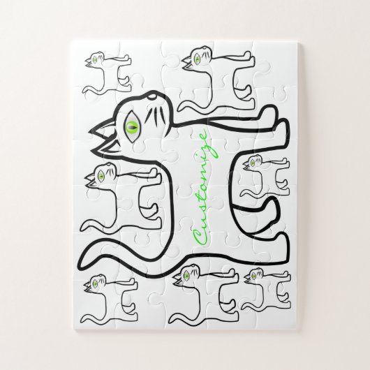 Grünes Auge Thunder_Cove Bar Puzzle (Vertikal)